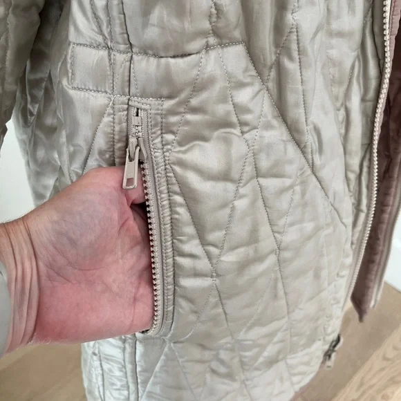 LINDA LUNDSTROM Vintage Reversible Zip Front Quilted Jacket Hip Length Casual - Picture 10 of 16